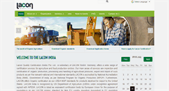 Desktop Screenshot of laconindia.com